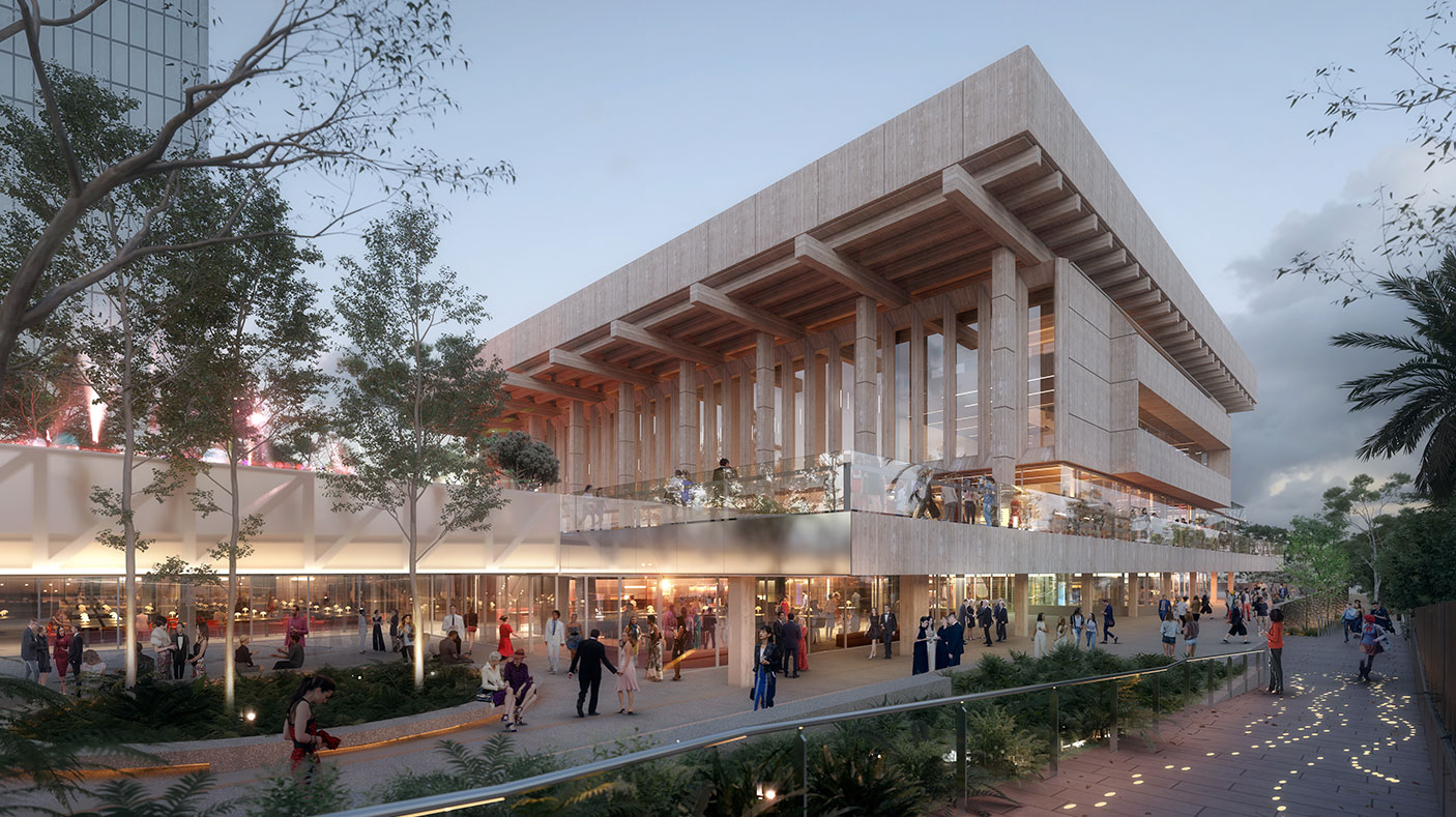 Artist impression Perth Concert Hall redevelopment