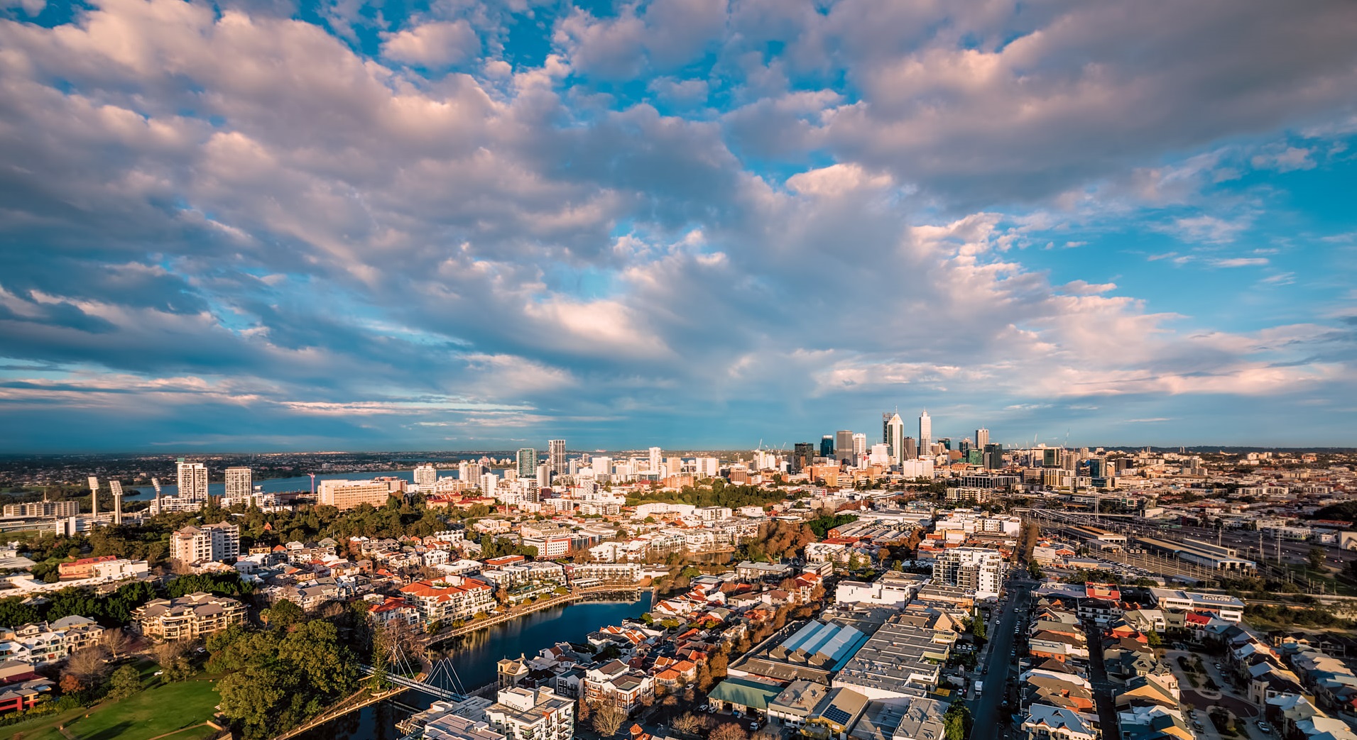 View of the city from East Perth