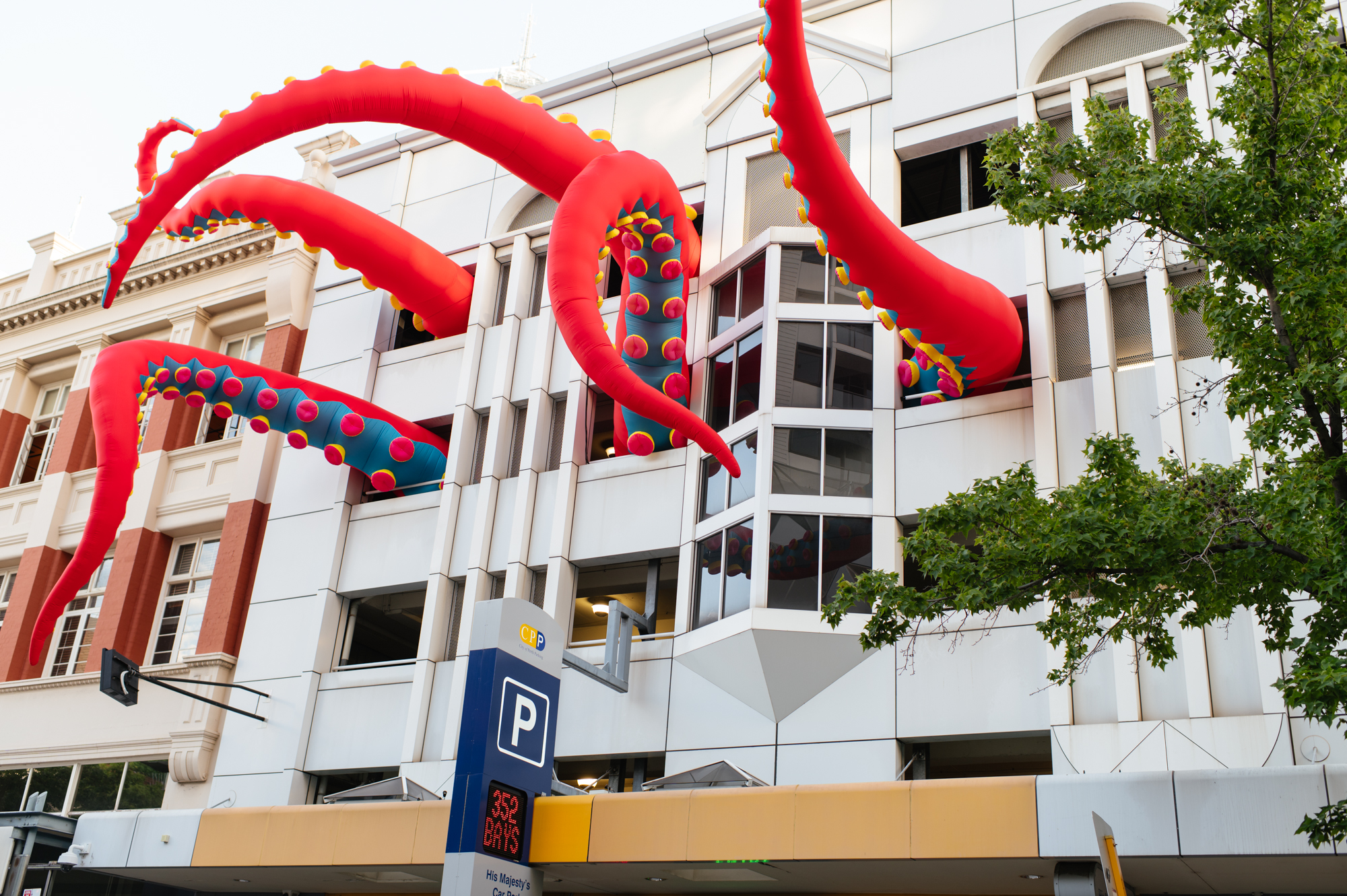 His Majesty's Theatre Carpark with Tentacles