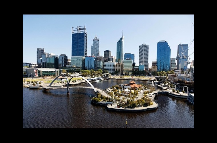 Elizabeth Quay Aerial Image during daytime