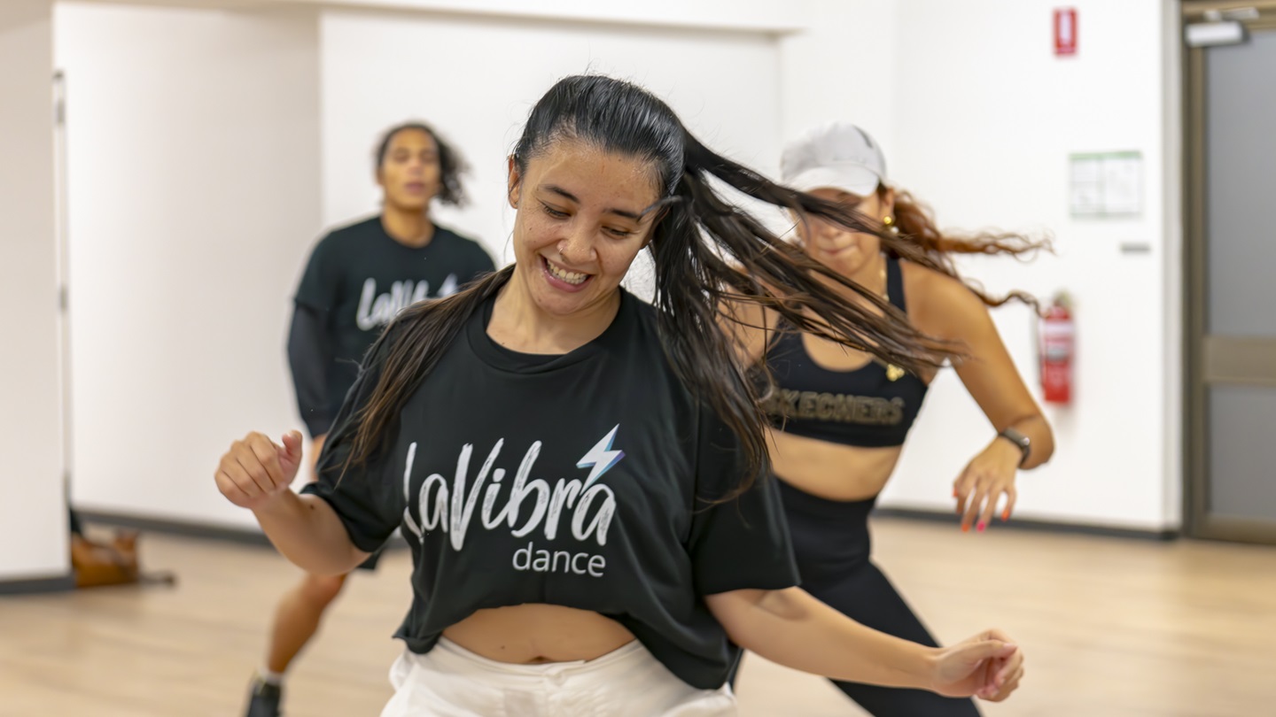A dance class at the Rod Evans Community Centre