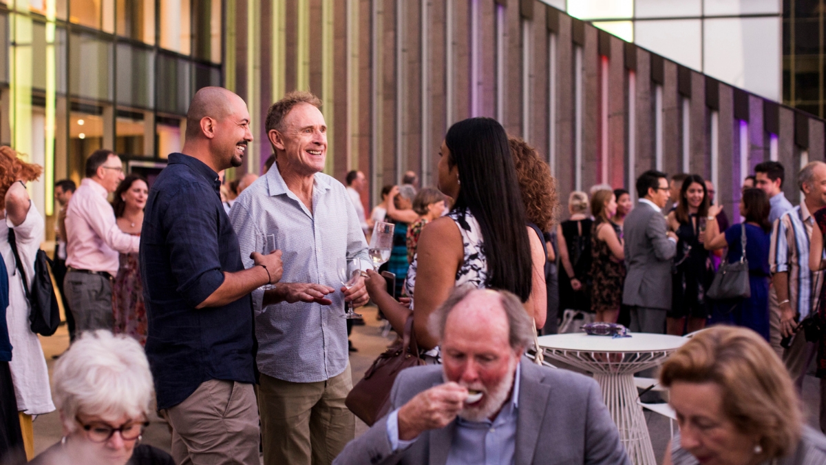 An event on the City of Perth Library Terrace