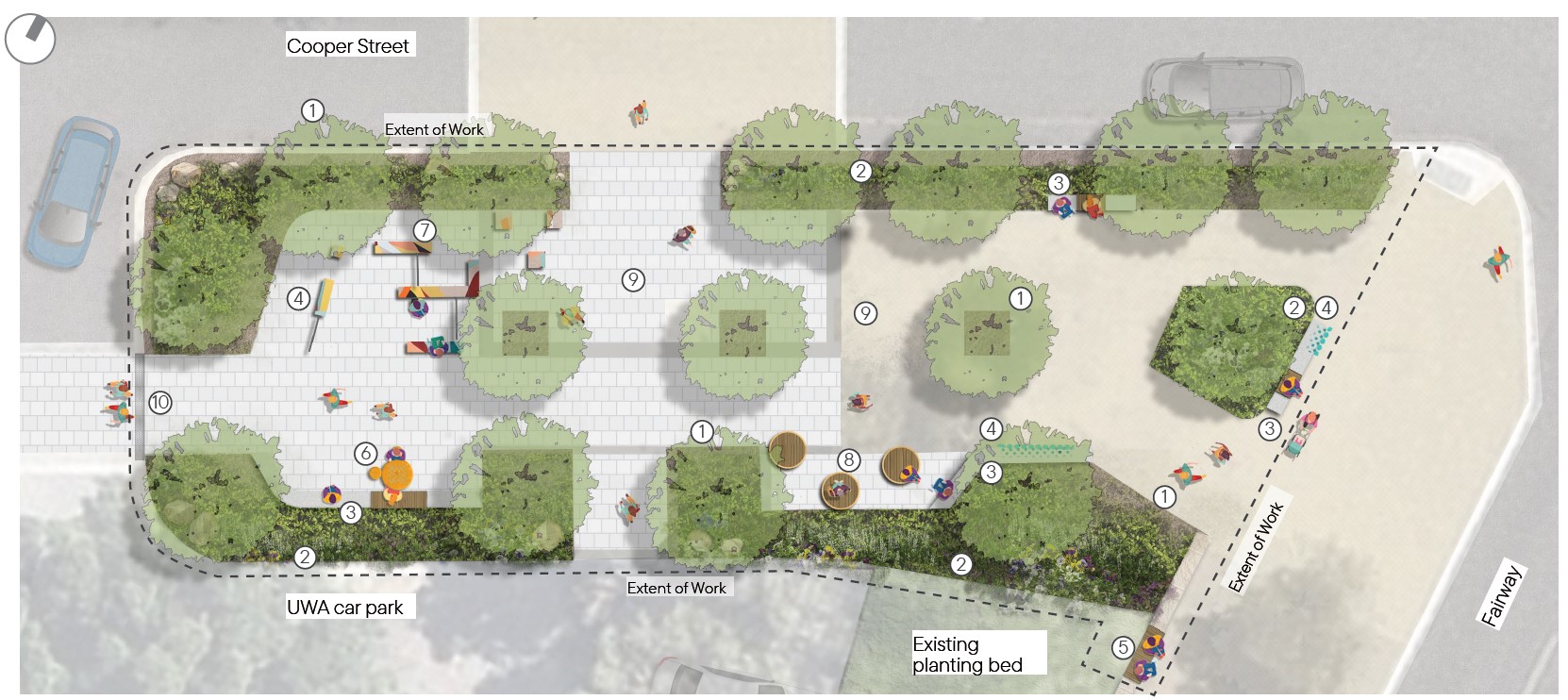 Cooper Street Pocket Park concept plan