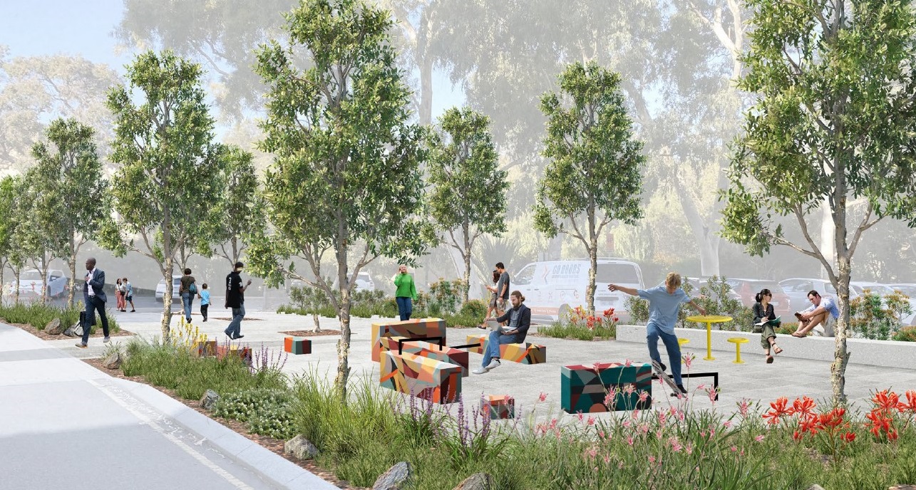 Cooper Street Pocket Park artist impression