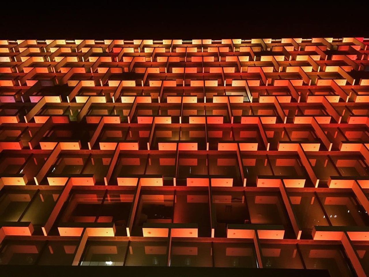 Council House Orange Lights