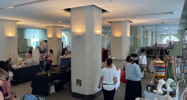 Market stalls at Perth Town Hall undercroft