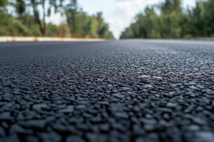 Close-up image of a road surface