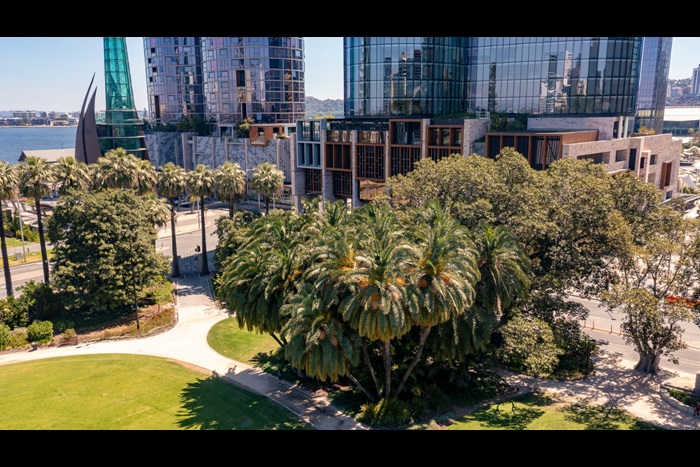Aerial view of Supreme Court Gardens