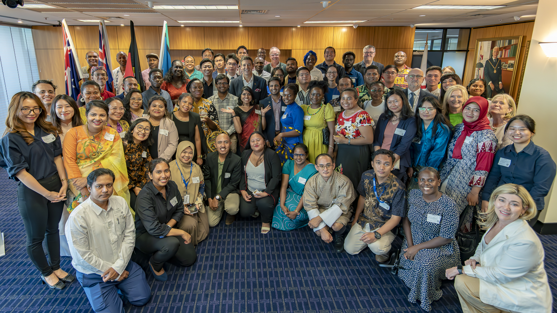 UWA Student Awardees of the Australia Awards Scholarship reception, February 2024 