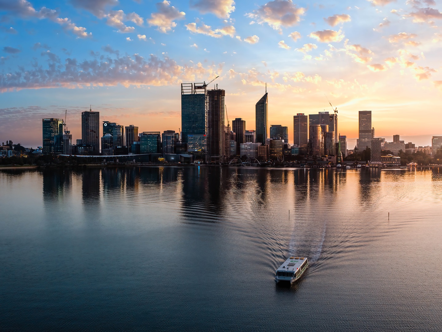 Perth Skyline evening