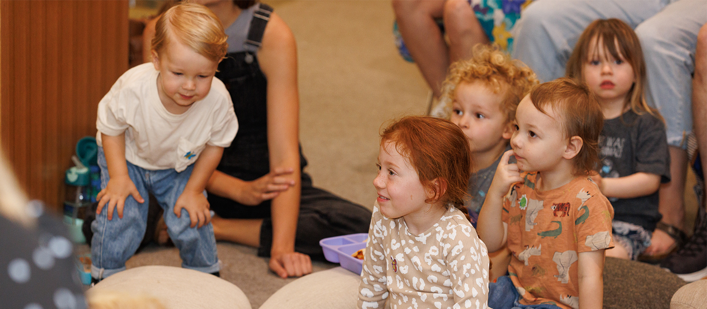 Children enjoying a storytime event at the Library