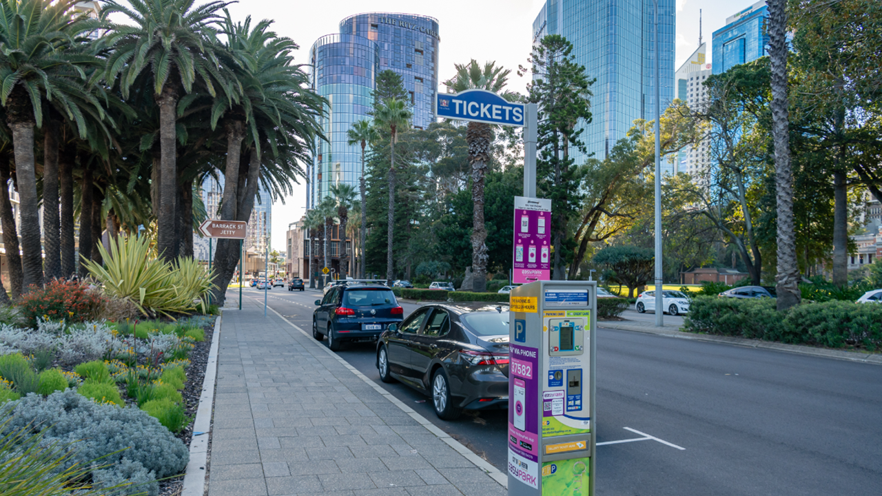 Parking meter on a Perth street