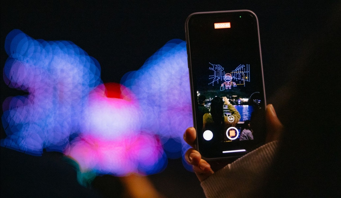 Festive Lights show at Elizabeth Quay