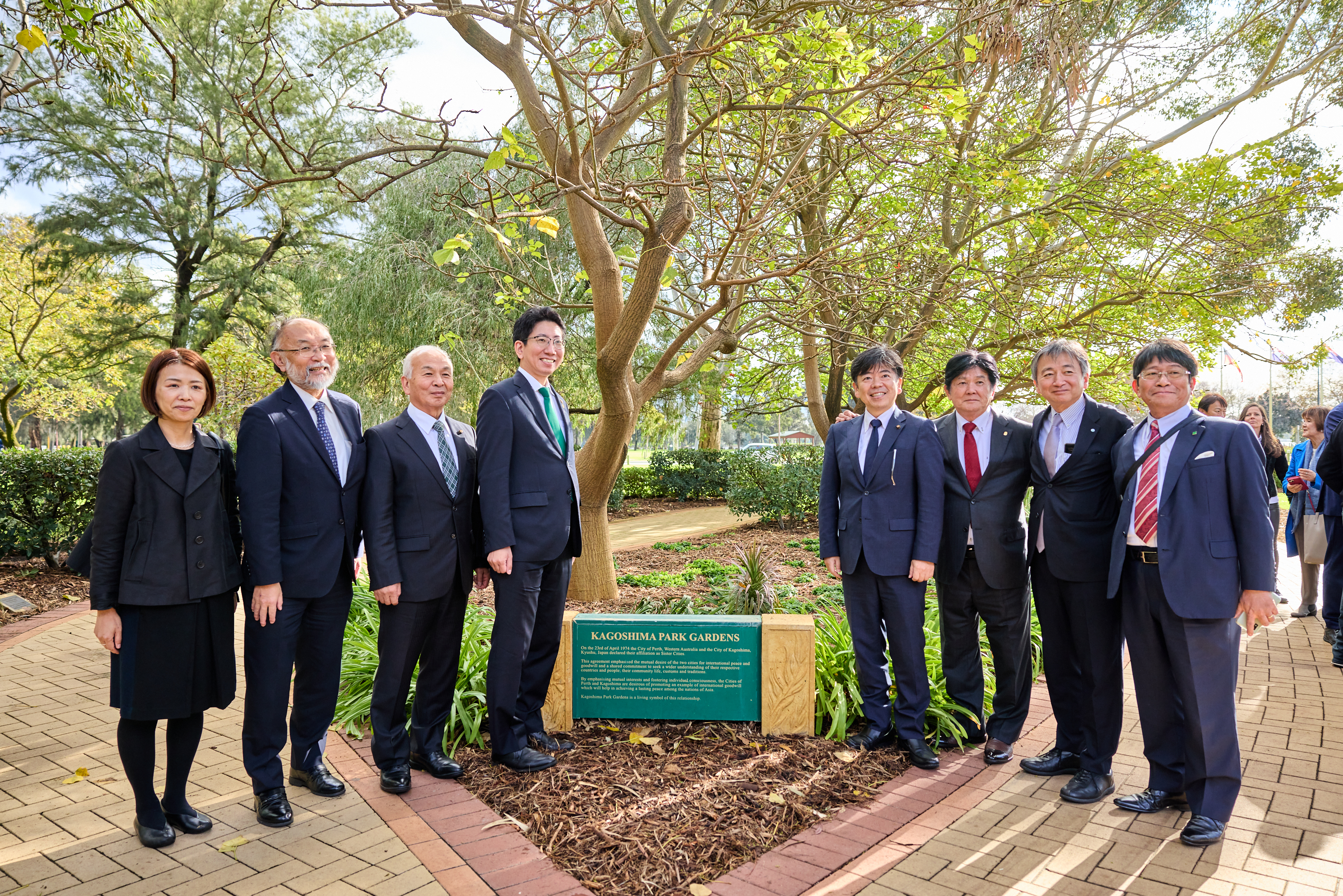 Delegates from sister city Kagoshima