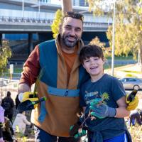 Volunteers at a National Tree Day event