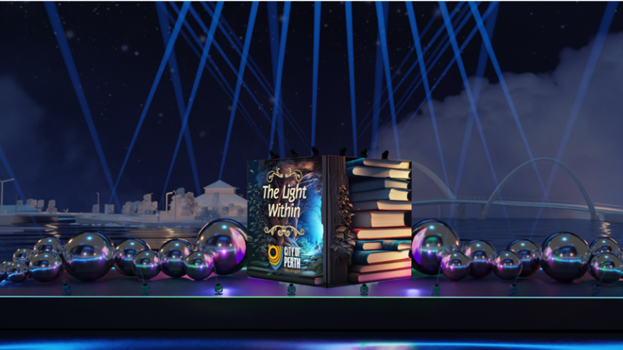 Light Within floating stage in Elizabeth Quay