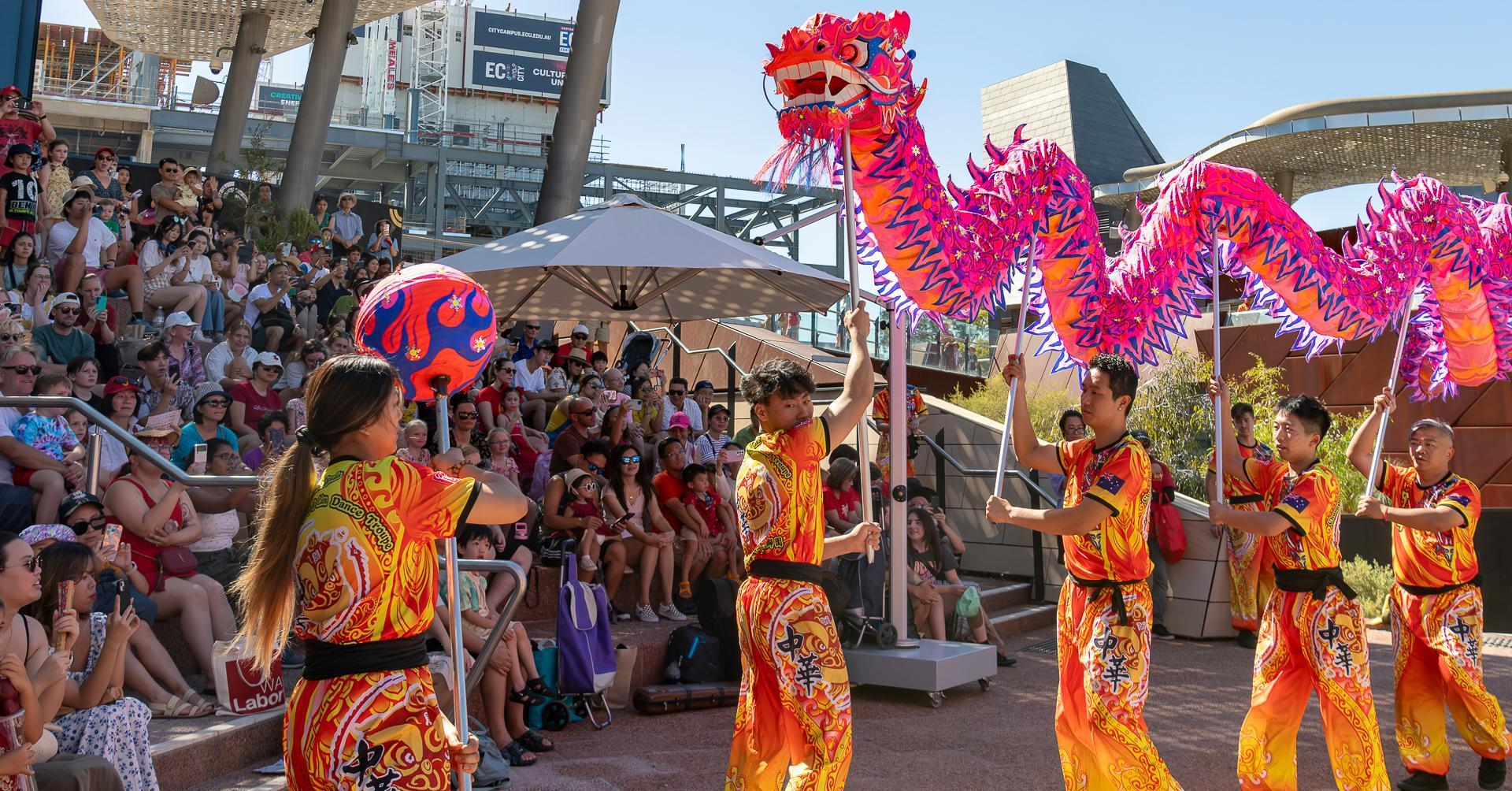 A Lunar New Year celebration on the streets on Perth