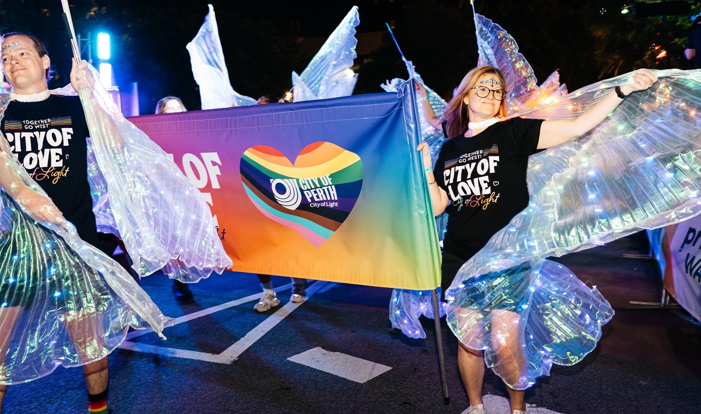 City of Perth employees in the Pridefest Parade