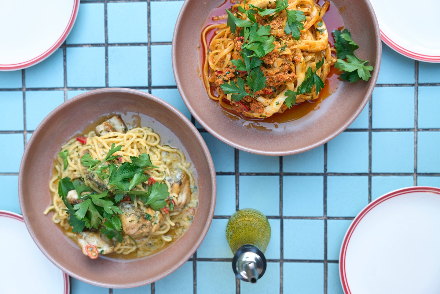 Overhead shot of food for a Plateful Perth event