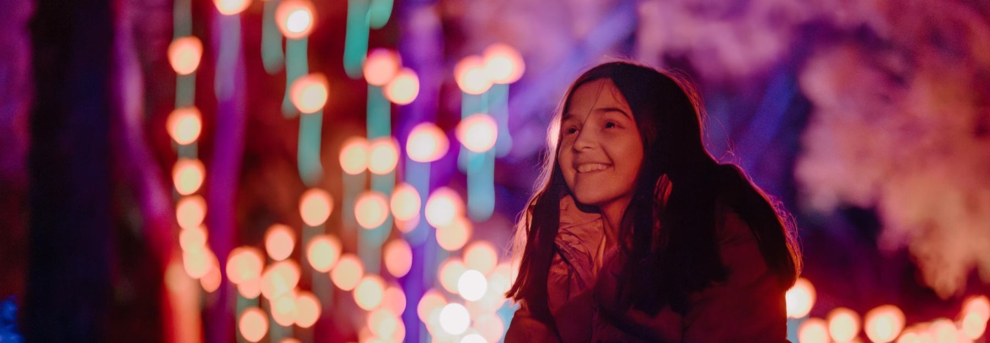 Child at Lightscape in Kings Park