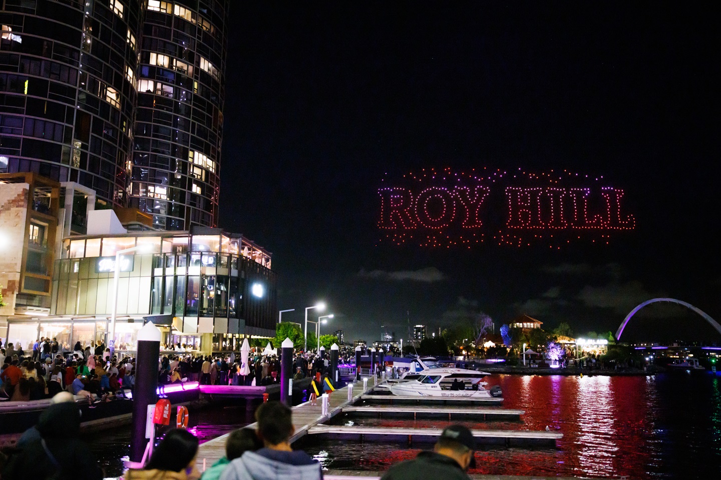 Christmas Drone Show Roy Hill display