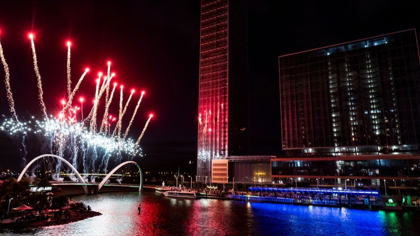 Fireworks at Elizabeth Quay