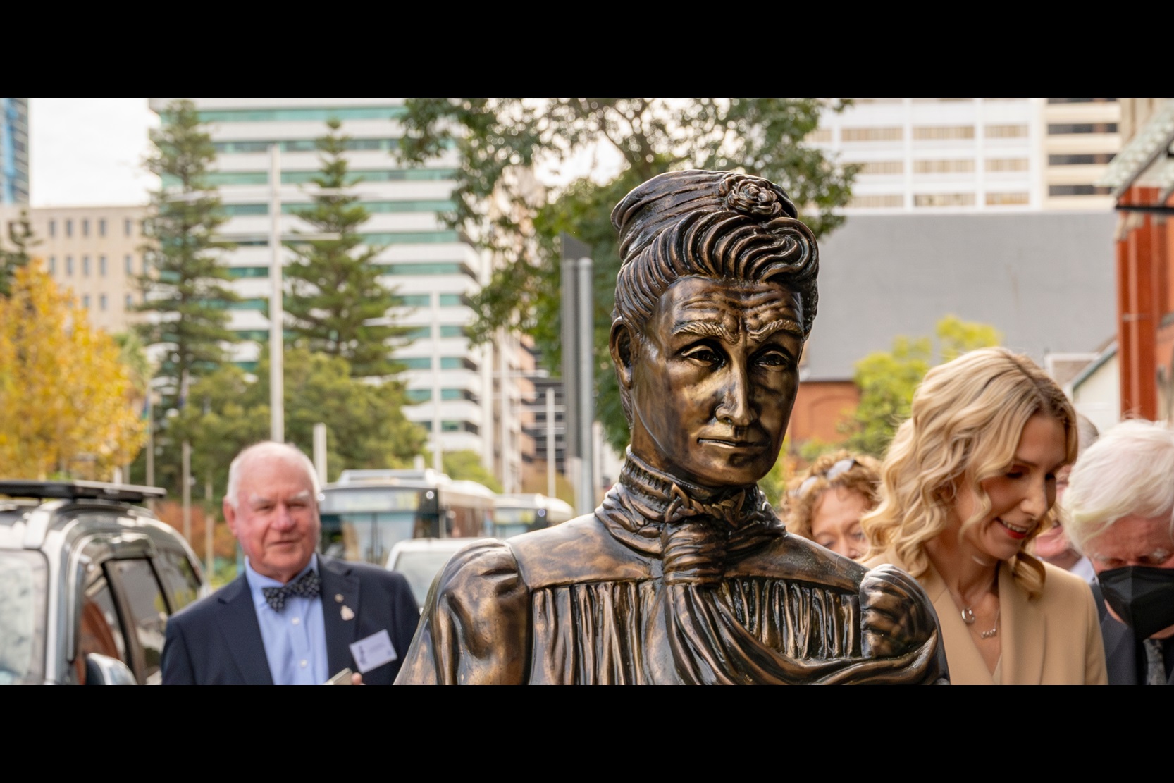 Edith Cowan Statue Unveiled on St George’s Terrace | City of Perth