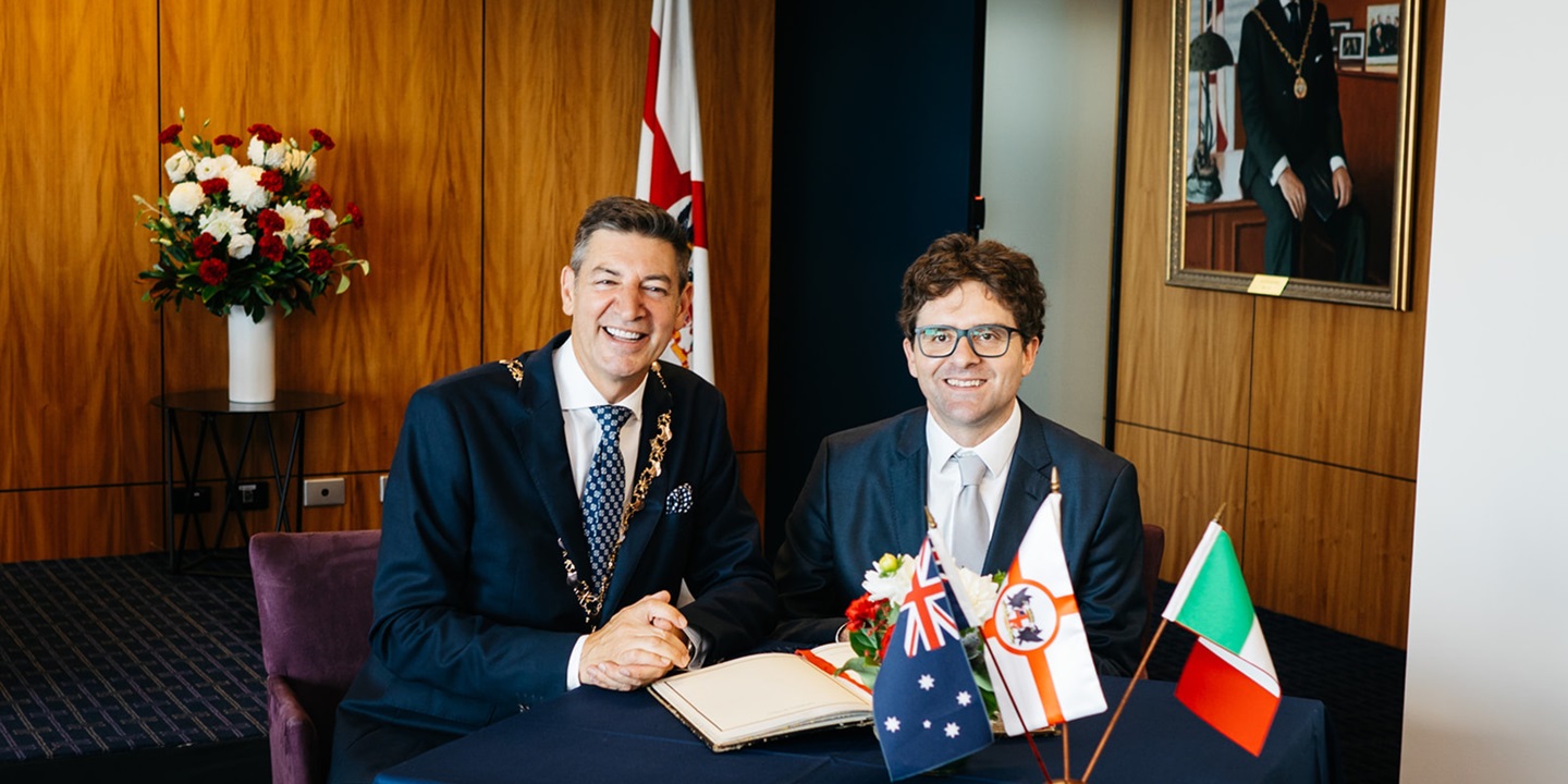 Vasto sister city delegation January 2025