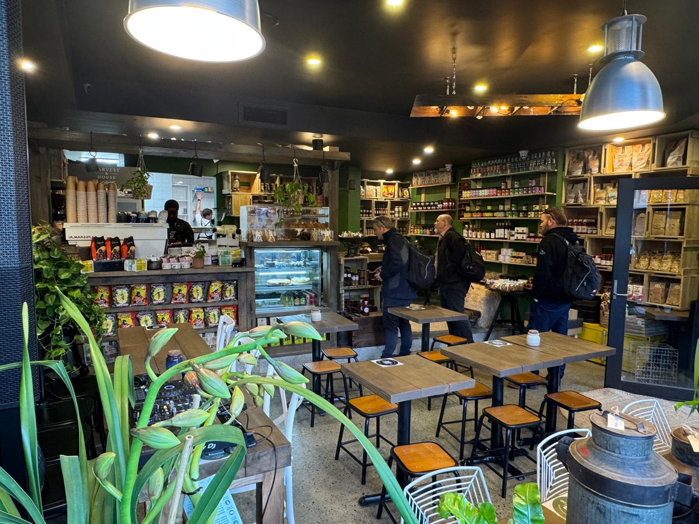 Customers at the Harvest and House Coffee Kitchen store in West Perth