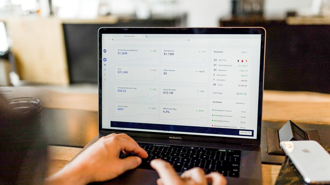 person typing on a computer