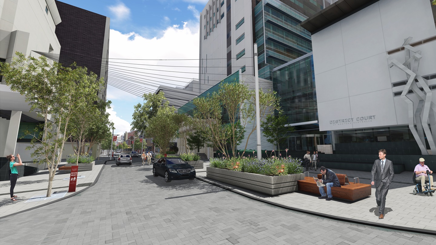 Artist impression of Hay Street