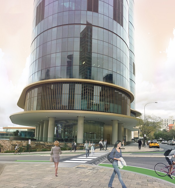 Spring Street pedestrian crossing