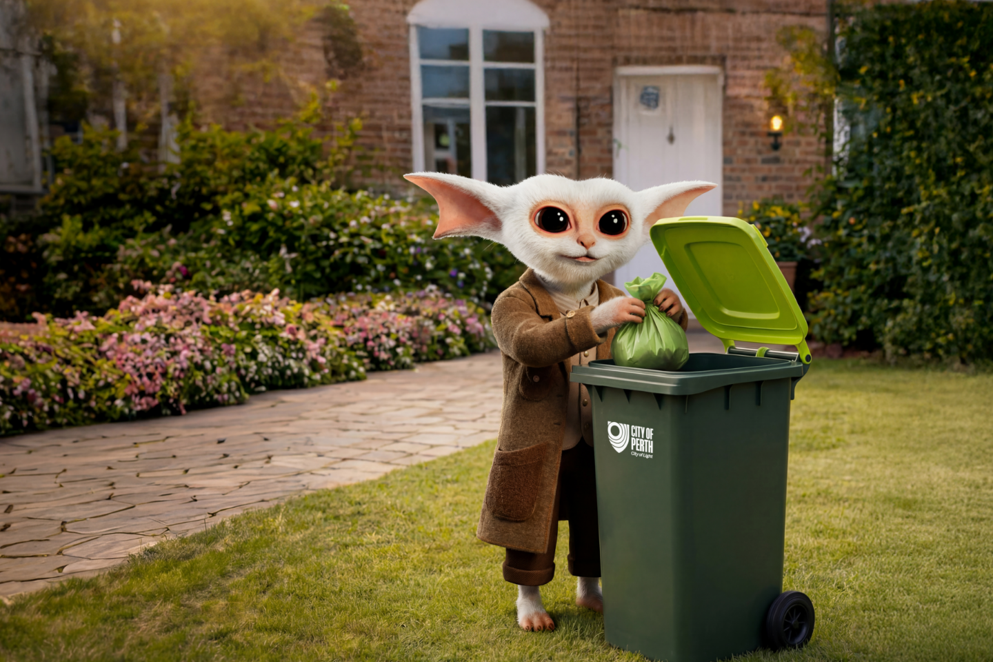 Creature of Habit taking bin out to their verge