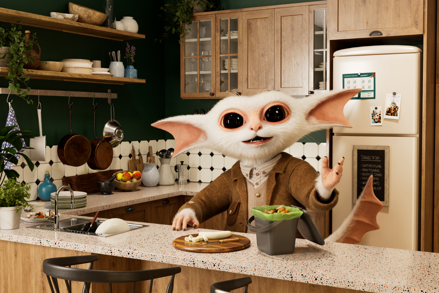 Creature of Habit in their kitchen