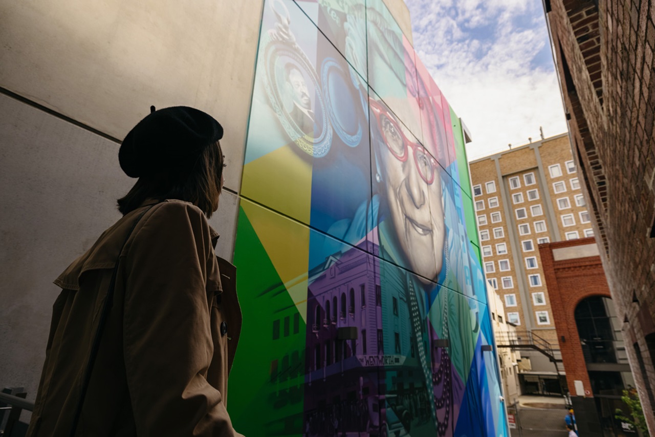 Laneway wall mural