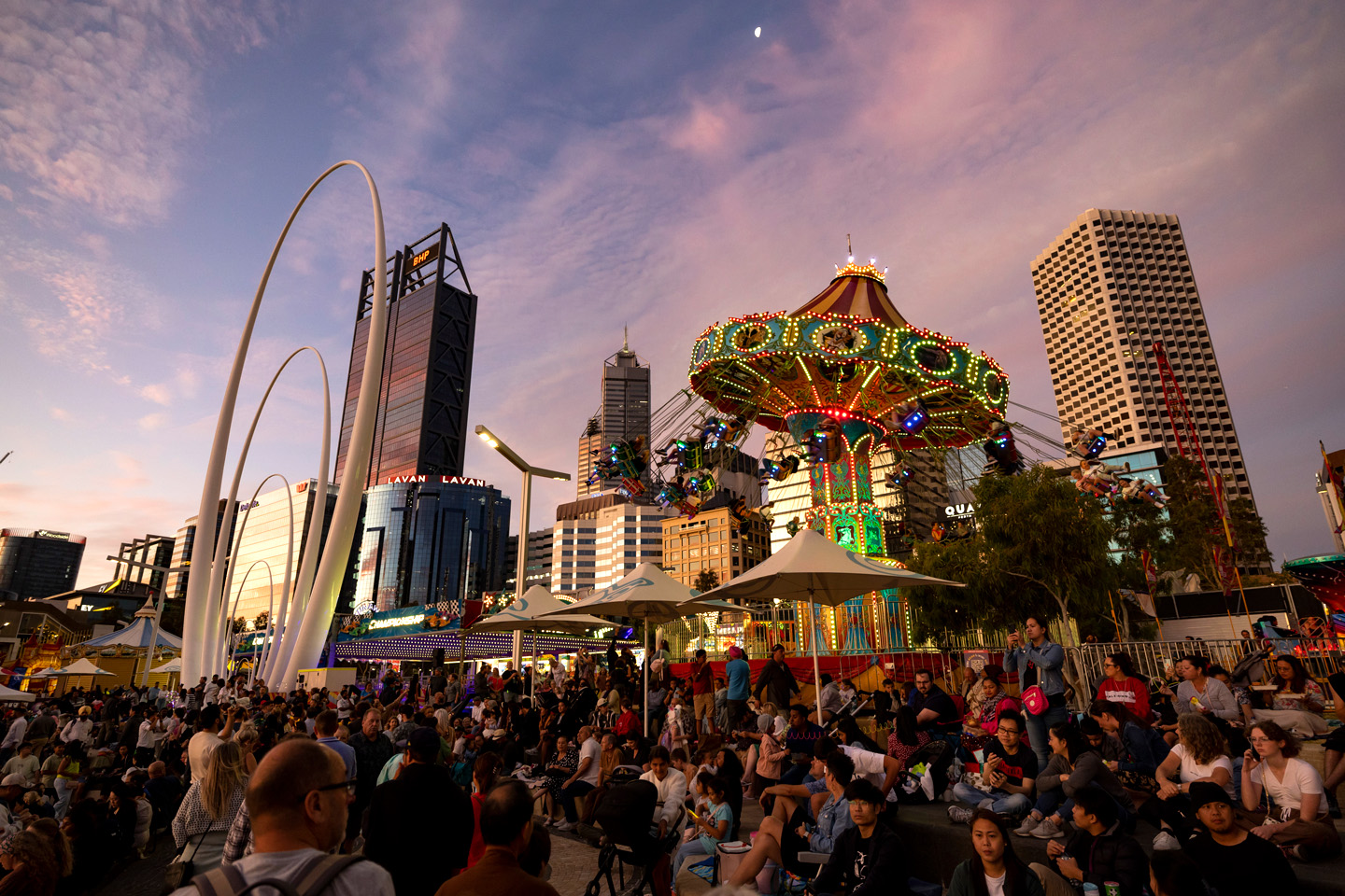 Crowd at Elizabeth Quay