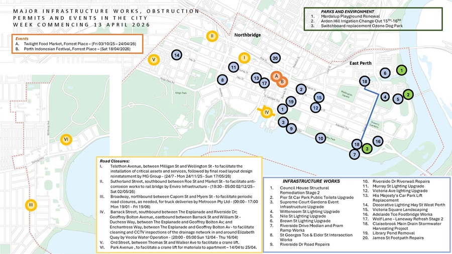 Program of Works - week commencing 13 Apr 26