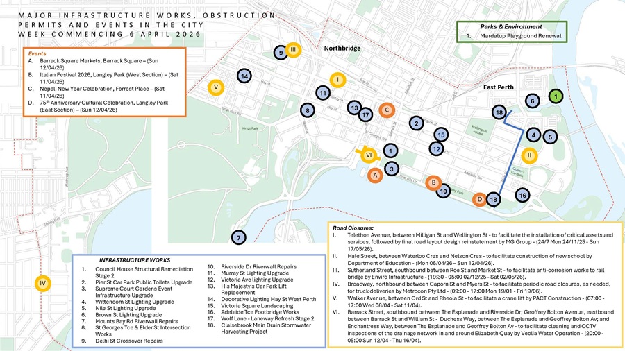 Program of Works - week commencing 6 Apr 26