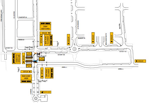 Road Closure - Brown Street East Perth - 16 to 20 March 2026