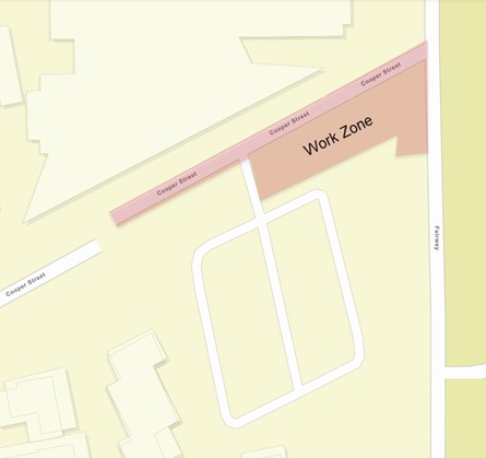 Road Closure - Cooper Street Crawley - 3 November to 6 December 2025