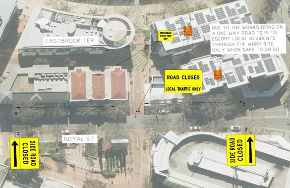 Road Closure - Eastbrook Terrace East Perth - 4 December 2025