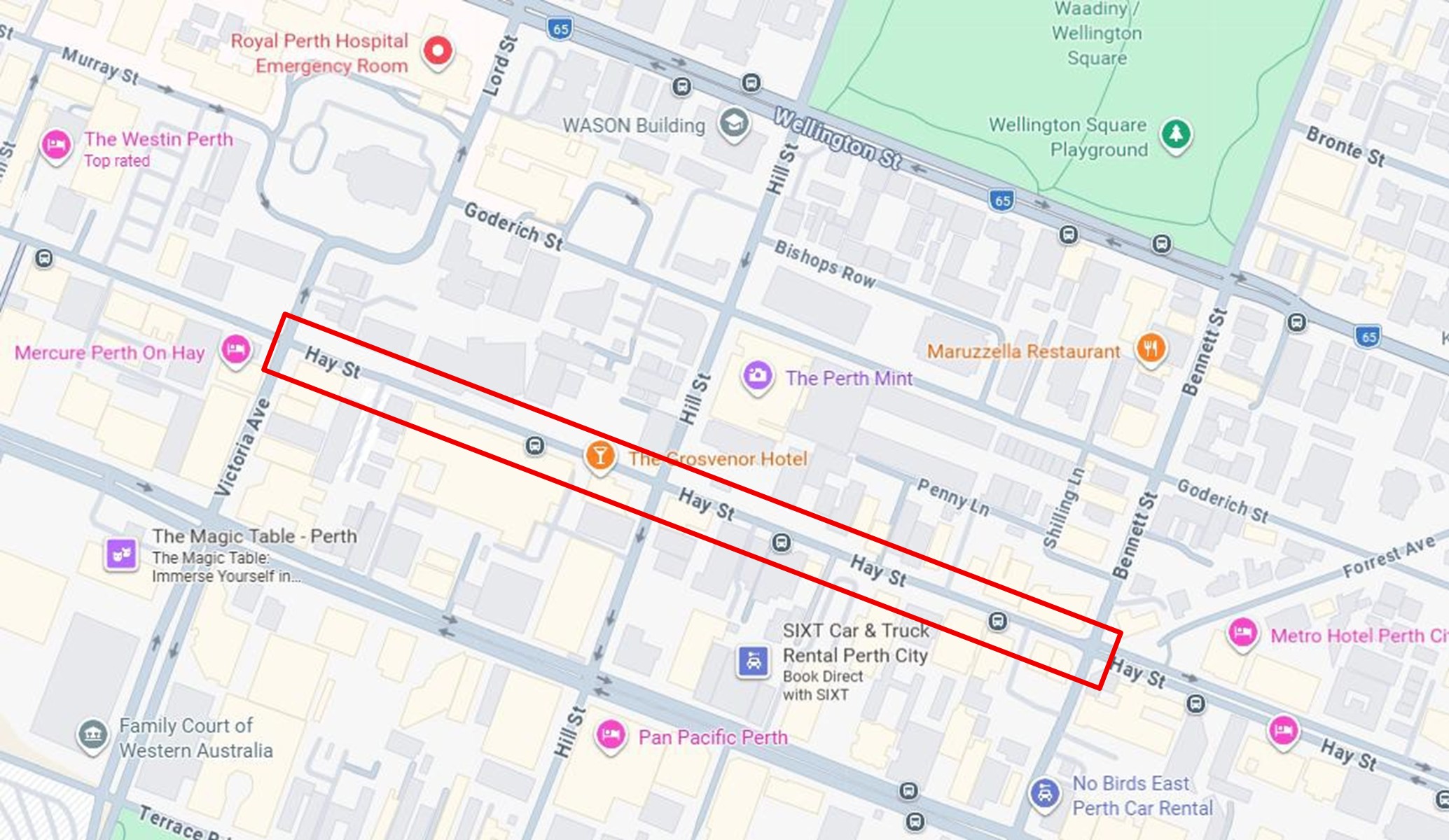 Road Closure - Hay Street Perth - 8 to 12 June 2026
