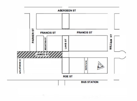 Road Closure - James Street Northbridge - 19 to 20 October 2026