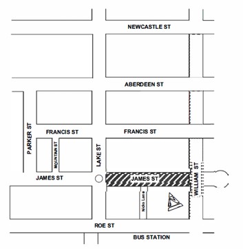 Road Closure - James Street and Nicks Lane Northbridge - 20 to 22 October 2026