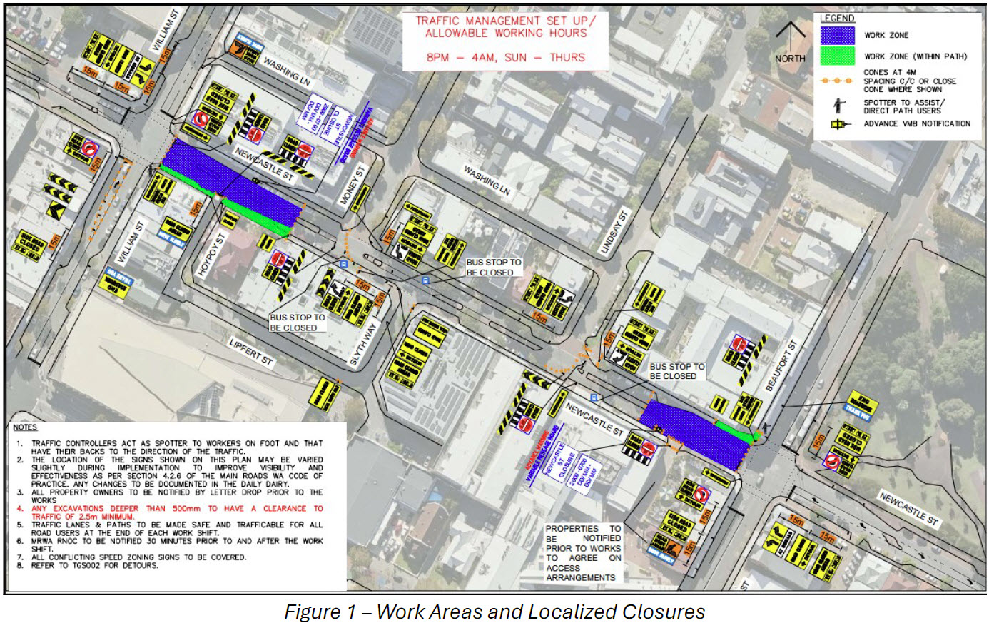 Road Closure - Newcastle Street Perth - 12 January to 9 February 2026
