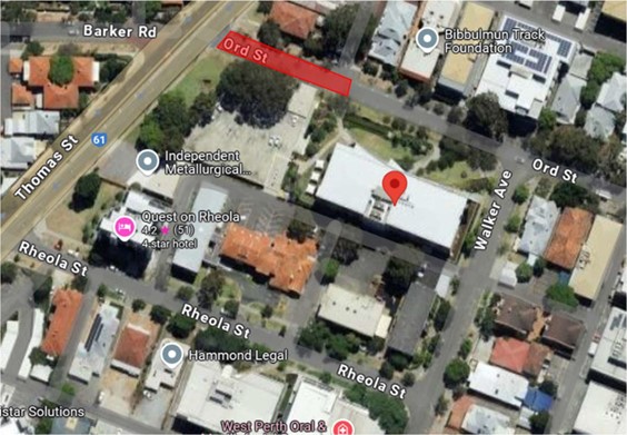 Road Closure - Ord Street West Perth - 11 and 13 February 2026