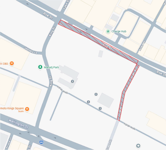 Road Closure - Roe and Queen Street - 7 September 2026