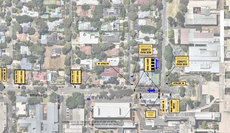Road Closure - Verdun Street Perth - 10 October 2026