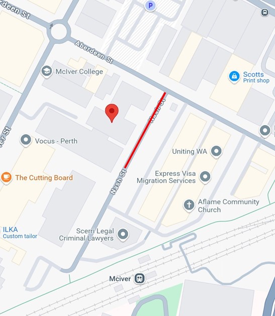 Road Closure - Nash Street Perth - 21 Jun, 16 Aug, 11 Oct and 13 Dec 2025