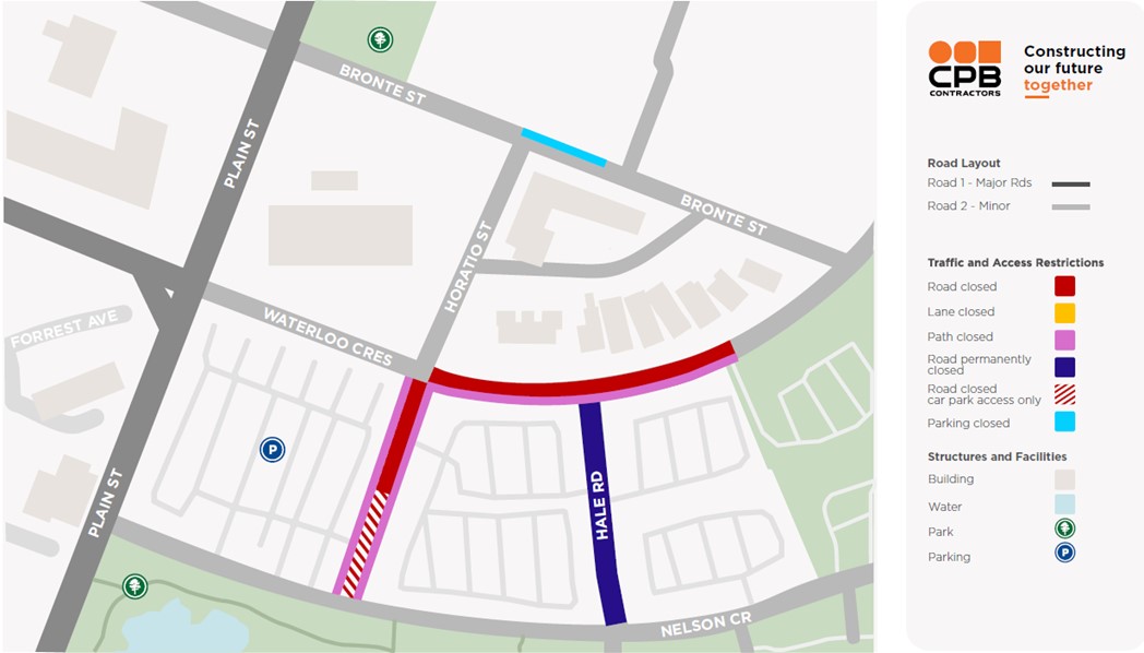 Road Closure - Waterloo Cres, Horatio St and Nelson Cres East Perth